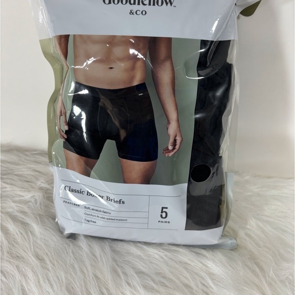 New Reebok by Goodfellow & Co. Boxer underwear briefs 5 pair Small 28 to 30 - Picture 1 of 4